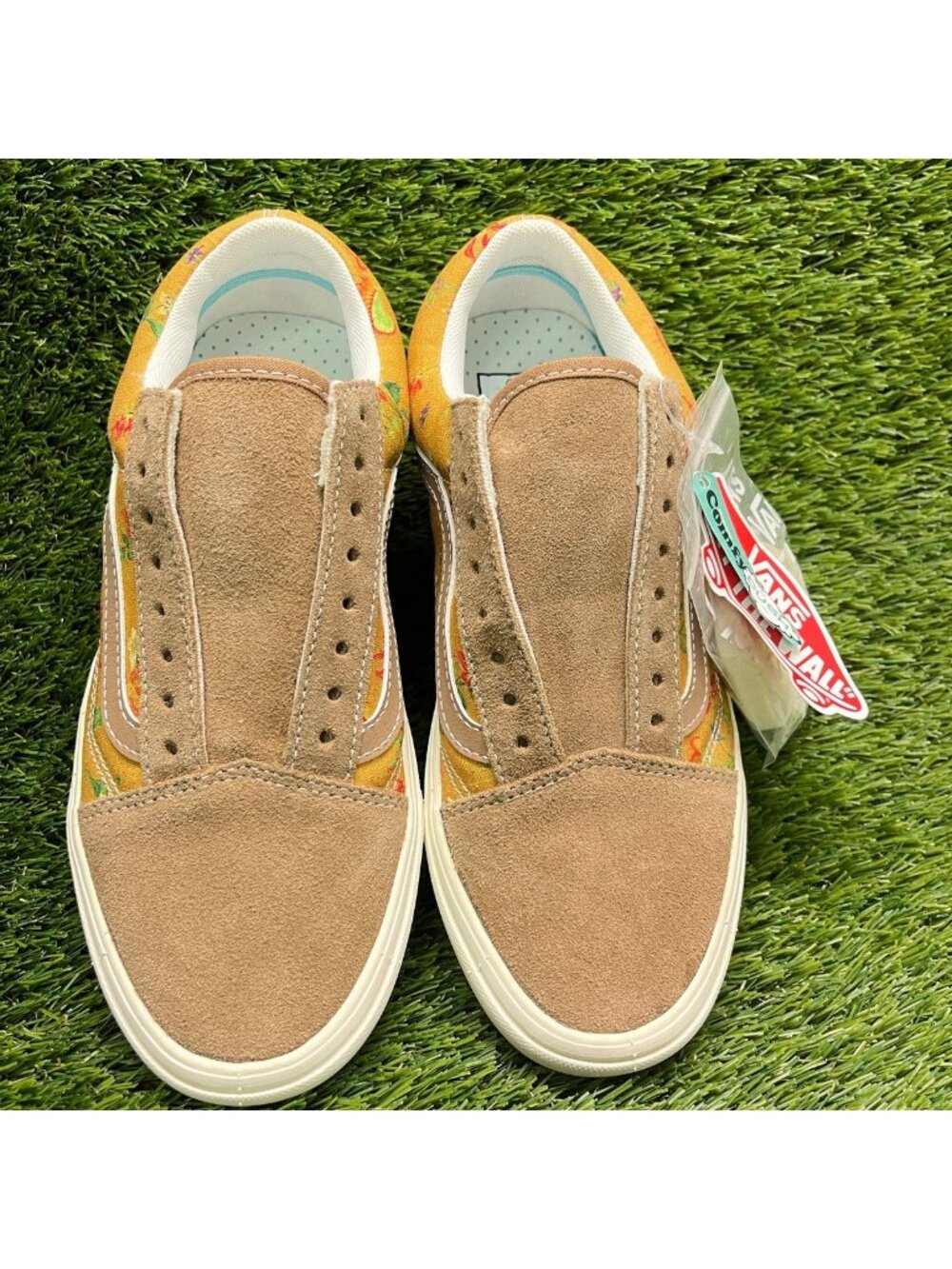 Vans ComfyCush Old Skool Floral Womens Size 8 Brown Athletic Shoes Sneakers - Picture 5 of 9